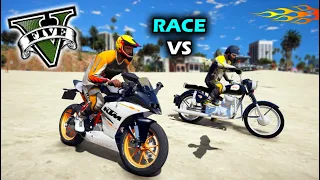 GTA 5 Tamil - KTM VS ROYAL ENFIELD HIGHWAY BATTLE | BIKE RACE | Tamil Games |