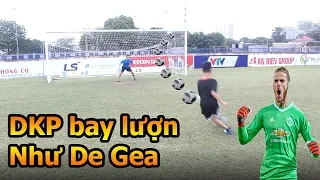 Thử Thách Bóng Đá  Đỗ Kim Phúc trổ tài bắt penalty như De Gea Việt Nam không cần găng tay