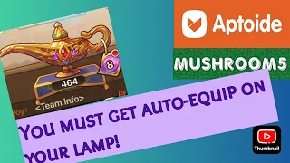 Legend of Mushroom- get your lamp to auto sell gear