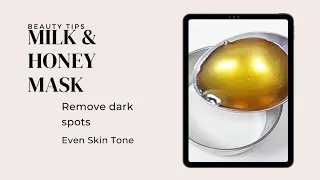 Milk & Honey Mask | Remove dark spots