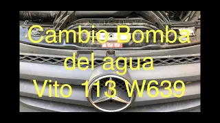 BOMBA DE AGUA VITO 113, CAMBIO DE LA