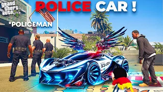 Franklin & Shin Chan Stealing POLICE Fastest Wings Super Car in Gta 5 in Telugu