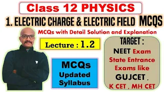 Electric Charge and Electric Field Formula MCQs || Board || GUJCET Preparation | NEET PHYSICS