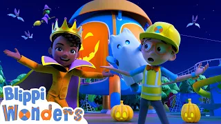 NEW! Blippi's Halloween Hideout Song! | Blippi Wonders Educational Videos for Kids