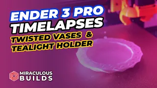 3D PRINTING TIME LAPSE - Tealight Holder - Creality Ender 3 PRO [Octolapse]