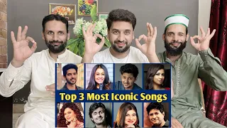 Top 3 Most Iconic Songs By Each Singers || MUZIX PAKISTANI REACTION