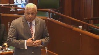 Fijian Prime Minister's updates Parliament on  the Digitised Vola Ni Kawa Bula (VKB) System