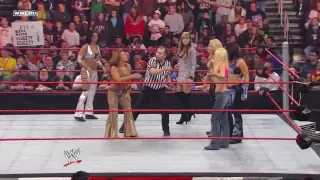 WWE Raw 11/24/08 Beth Phoenix, Jillian & Katie Lea vs Mickie James, Candice & Melina w/ download