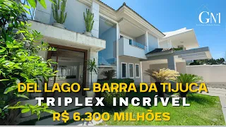 DEL LAGO | BARRA DA TIJUCA - TRIPLEX INCRÍVEL