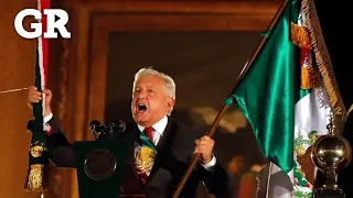 La arenga de AMLO en el 213 aniversario de la Independencia