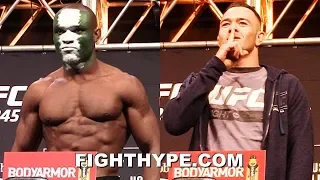 KAMARU USMAN VS. COLBY COVINGTON CEREMONIAL WEIGH-IN & INTENSE FINAL FACE OFF | UFC 245