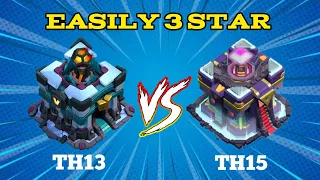 BEST ATTACK STRATEGY | TH13 VS TH15 | LIVE CWL ATTACK