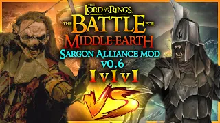 MIRKWOOD vs GUNDABAD vs GOBLIN TOWN (1v1v1) - Online Match Series #40 (Sargon Alliance Mod v0.6)