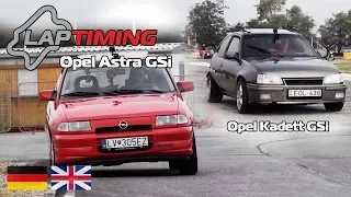 Astra kupa? Opel Kadett GSi vs. Opel Astra GSi. (Laptiming ep.104)