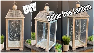 DIY/ DOLLAR TREE LANTERN / HOME DECOR #diy #art