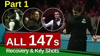 Ronnie O'Sullivan's Maximums | Key Shots & Highlights | All 147s Part 1 || Snooker Guru