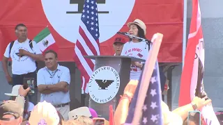 Dolores Huerta: 'We are here to fight back'