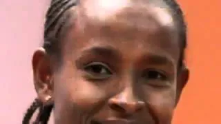 Meseret Defar of Ethiopia wins Olympic gold medal in womens 5,000 meters