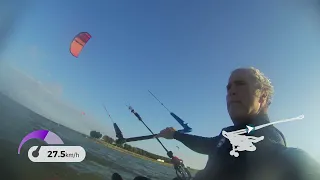 Kitefoilsession #133 Slingshot Ghost 10 m Sabfoil M91 W699 S450 FUIK JUMPs !!