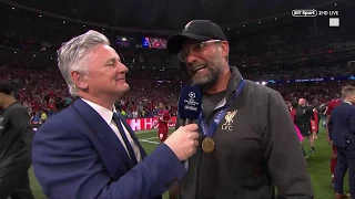 "Have you ever seen a team like this?!" Jurgen Klopp reacts to winning the Champions League