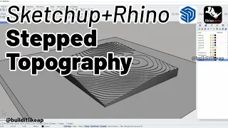 Stepped Topography in Rhino: The Easy Method #rhino3d #rhinoceros3d #sketchup