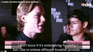 Quick4 with Omar Rudberg and Edvin Ryding - James Bond premiere in Stockholm 29/09/2021 eng subs