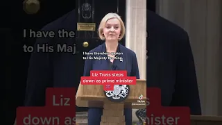 Liz Truss steps down 45 days after being elected #shorts