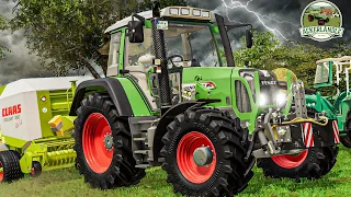 LS19 ACKERLÄNDLE #10: GEWITTER naht: Können die Heuballen noch gepresst werden? | FARMING SIMULATOR