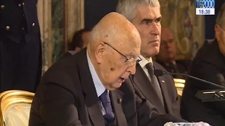 La “fine imminente” del mandato del presidente Napolitano