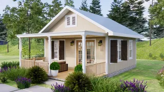 20ft x 20ft ( 6x6 m ) Farm Tiny House For Simple Life Design | Exploring Tiny House