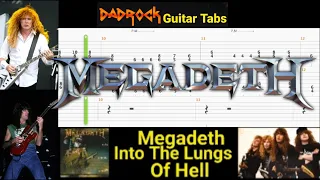 Into The Lungs Of Hell - Megadeth - Guitar + Bass TABS Lesson (Request)