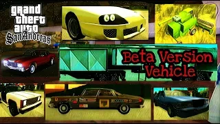 GTA San Andeas Beta Version : Kendaraan yang Batal Dimasukkan