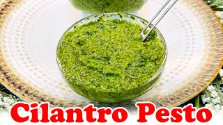 Cilantro Pesto a homemade recipe