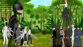 Chainsaw Man, Power Vs Katana Man, Makima Vs Jason Voorhees, Cartoon Cat - Drawing Cartoon 2.