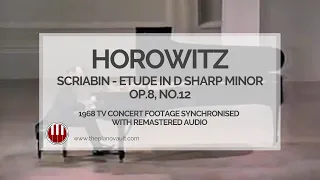 Horowitz - Scriabin Etude in D Sharp Minor, Op.8, No.12. Carnegie Hall 1968. Remastered Audio.