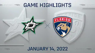 NHL Highlights | Stars vs. Panthers - Jan. 14, 2022