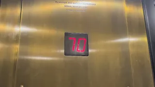 70 FLOOR Otis High Rise Elevators @ Marriott Renaissance Center - Detroit, MI.