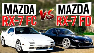 A Battle of 90's Rotary Engines! | Mazda RX-7 FD vs RX-7 FC