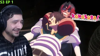 Man Is Traumatized For Life 😂 | Konosuba Season 3 Episode 1 Reaction & Review!