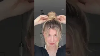 my favorite bun hack (don’t forget to tuck in the back ends:)🤍