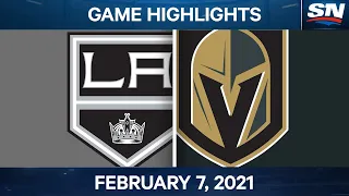 NHL Highlights | Kings vs. Golden Knights – Feb. 07, 2021