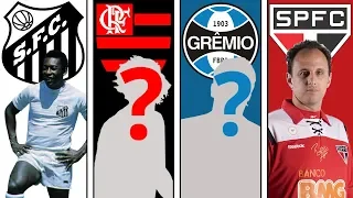 QUEM SÃO OS MAIORES ÍDOLOS DOS CLUBES BRASILEIROS?