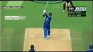 200 in 24 overs - Jayasuriya 111 with 17 4s & five 6s |  destroys New Zealand bowling