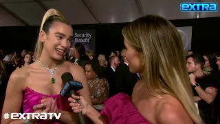 Watch: Dua Lipa Blushes About Anwar Hadid at the American Music Awards!