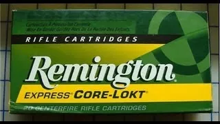 .308 win Remington Core-lokt 180 gr Ballistic Gel Test