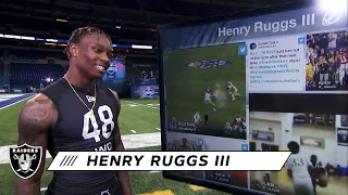 Flashback: Henry Ruggs III Breaks Down 40 Time & High School Dunk at 2020 NFL Combine | Raiders