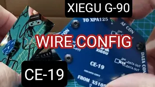 XIEGU CE19 - G90 - WIRE CONFIG - DATA MODES