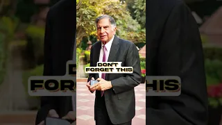 Mr. Ratan Tata :Bear the responsibility to serve nation and society 🙏 #india #tata