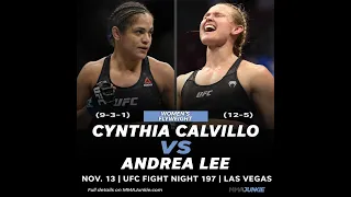 Cynthia Calvillo VS Andrea Lee BATTLE IN UFC 3 / UFCFIGHT NIGHT
