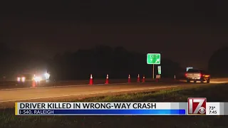 Driver dead in wrong-way crash on I-540, Raleigh police say